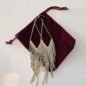 Guess Elegant Hypoallergenic Fringe Earrings